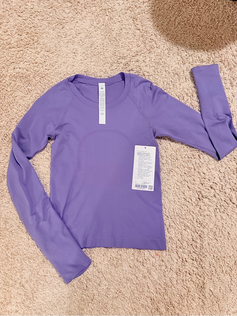 Lululemon Long Sleeve Active Top - Purple